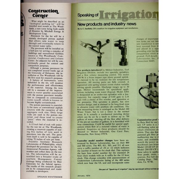 VINTAGE 1974 GROUNDS MAINTENANCE MAG - am I crazy or is this the only one left? - Picture 4 of 4